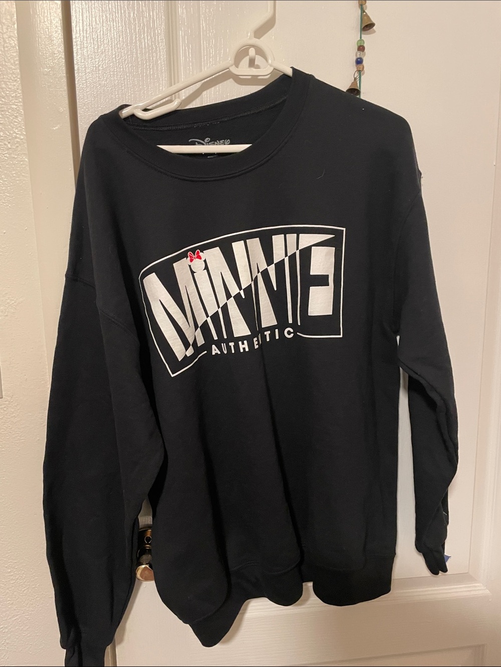 Minnie Athletic Black Graphic Sweatshirt